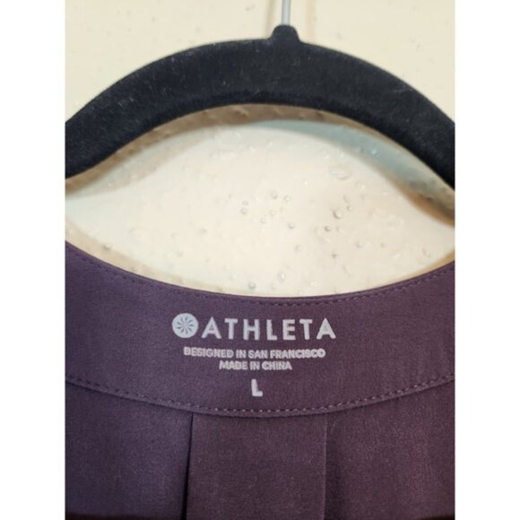 Athleta Womens Maxi Dress Pockets Sleeveless Drawstring Waist Purple Size L - Picture 4 of 7